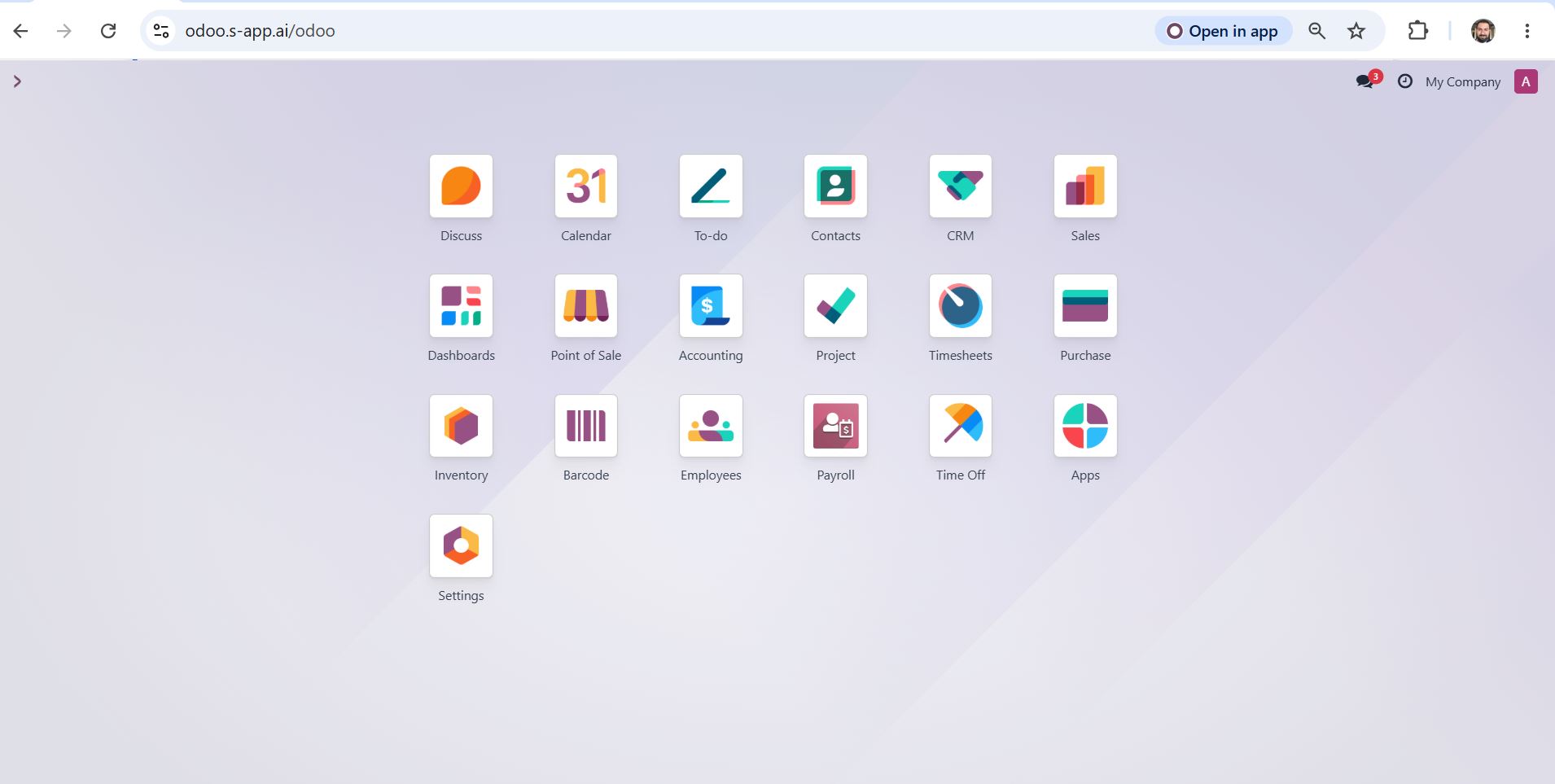 Odoo Apps Home
